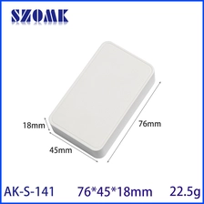 China 76*45*18 mm AK-S-141 ABS Kunststoff Gehäuse Elektronische Instrumentengehäuse Anschlussboxen PCB-Gehäuseprojektbox Hersteller