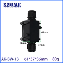 China 82*80*36 mm AK-BW-13 wasserdichtes Außener außen externe 2 Klemme Blockgelenkanschluss IP68 Gehäuse Elektrisches unterirdisches Kabeldrahtanschluss Box Hersteller