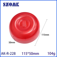 China 115*50mm AK-R-228 Red ABS Fire Alarm Bell Housing Sensor Enclosure for Wireless Audio-Visual Alarm Factory Alert Broadcast Device manufacturer