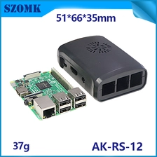 الصين Raspberry Pi 3 حافظة زر الطاقة الأرجون مروحة واحدة 3 B حافظات التبريد التحديثية صفر واط كاميرا الحرارة Gpi مكبر الصوت Iuniker As Htpc AK-RS-12 الصانع