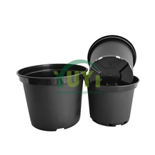 Trung Quốc Đen Đỏ Màu sắc tùy chỉnh Vườn ngoài trời giá rẻ Nhựa 5 gallon Chậu ươm cho cây trong nhà kính nhà chế tạo