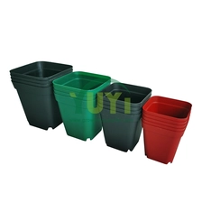 Chine Plantes de Style coréen, blanc, noir, rouge, vert, carrés, petits Pots succulents en plastique, vente en gros fabricant