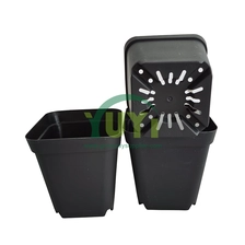 Chine Style personnalisé blanc noir rouge couleurs en plastique petit Mini carré Rectangle succulente jardinière en gros fabricant