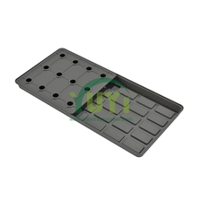 China Custom 2x4 kaki besar abs plastik tumbuh modular dulang dengan tudung untuk penanaman hidroponik menegak rempah dan sayur -sayuran pengilang
