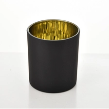 China luxury electroplating & black candle jars candle holders for candle making  manufacturer