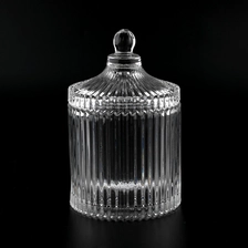 China GEO Glass Candle Jar With Lid Glass Container With Lid For Candy Storage Candle Making manufacturer