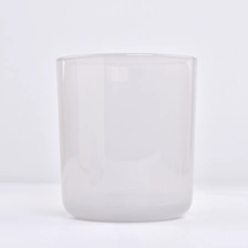 China custom empty glass candle jar with round bottom for home decor manufacturer