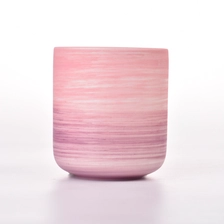 China Wholesale Multi-Colored Ceramic Candle Container Empty Ceramic Candle Jars manufacturer