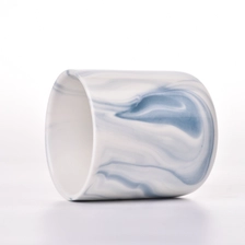 China marble pattern ceramic candle jar with home decorative wholesale manufacturer