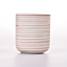 China New arrival ceramic candle jar empty ceramic candle vessel unique design wholesale manufacturer