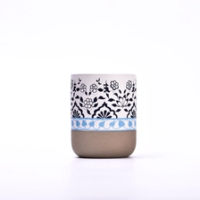 China Luxury ceramic candle container small capacity ceramic candle vessel wholesale manufacturer