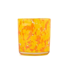 China 500ml hand colorful glass candle jars with home decor manufacturer