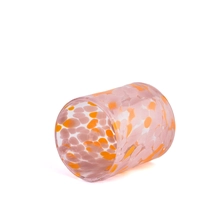 China 200ml hand blown colorful glass candle vessel manufacturer