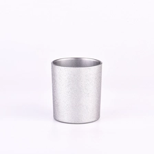 China Silver decoration glass jars for candle making wholesale manufacturer