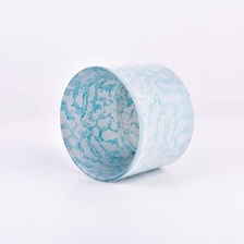China 18oz glass candle jar customized pattern glass candle holder wholesale manufacturer