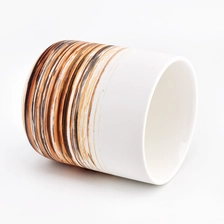 China unique ombre design ceramic candle jars for home decoration manufacturer