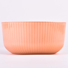 China Bowl Shape Glass Candle Container large candle jars for candle making manufacturer