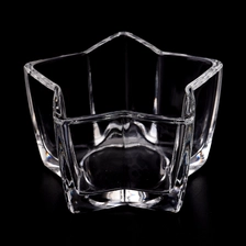 China Votive Glass Candle Holders Star Shape Tealight Glass Candle Holders manufacturer
