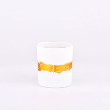 China Customized Logo Color Glass Candle Holders 300ml Candle Glass Jar manufacturer