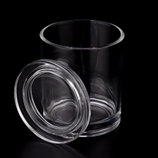 China 11oz Glass Candle Vessel with Lids Customized Logo Color Glass Candle Jar with Lids manufacturer