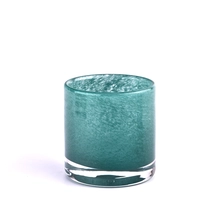 China Customized Handmade Paint Empty Glass Candle Jars Decorative In Bulk manufacturer