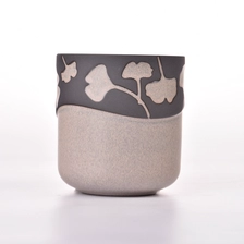 China Round Bottom Cylinder Shape Ceramic vessels for candle making manufacturer