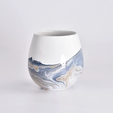China Beautiful Ceramic Vessels For Candle Making Ceramic Candle Jars manufacturer