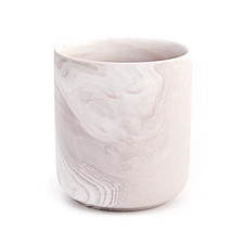 China 400ml round ceramic clay candle jar for candle making supplier manufacturer
