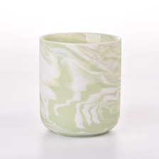 China Hot Sale Marble Ceramic Candle Vessels manufacturer