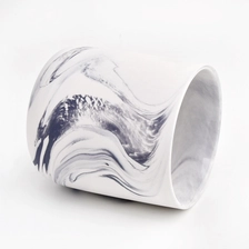 China Handmade Scented Fashionable Candle Holder Ceramic Vessel Candle Jar for Home Decoration manufacturer