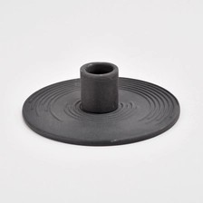 China Matte Black Ceramic Candlestick Wholesale manufacturer
