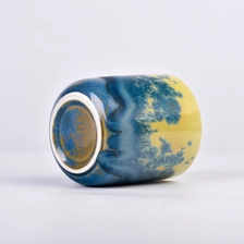 China Luxury Fancy Design Ceramic Candle Jar For Candle Making christmas decoration manufacturer