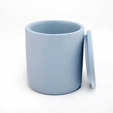China 300ml Concrete Candle Holder With Lids manufacturer