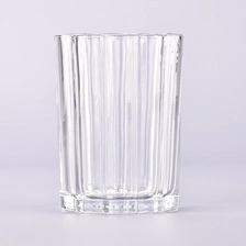 China 8oz Clear Glass Candle Holders Wholesale manufacturer