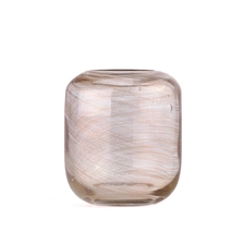 China unique cylinder glass candle jar with round bottom wholesale manufacturer