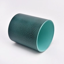 China luxury blue color glass candle jars for making candles supplier manufacturer