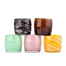 China Unique Manual Glass Candle Vessels manufacturer