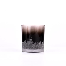 China Unique Ombre Color Gradient Color Glass Candle Holders manufacturer