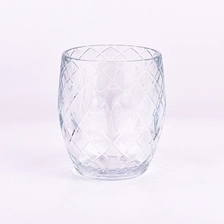 China Diamond Glass Candle Vessels Wholesale manufacturer