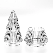 China Christmas Decoration Glass Candle Jar with Lids manufacturer