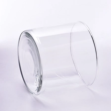 China clear thin wall glass candle jars supplier manufacturer