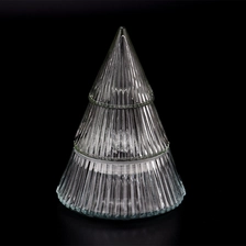 China Christmas Tree Glass Candle Vessels Suppliers manufacturer