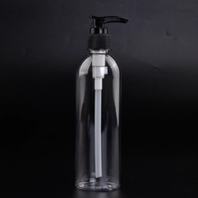 China Clear PET Hand Wash Shampoo Lotion Bottle with Pump manufacturer