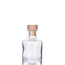China 120ml clear glass reed diffuser bottle with stopper wholesale manufacturer