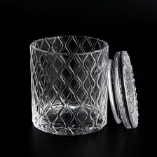 China 7oz Glass Candle Jar with Glass Lids manufacturer
