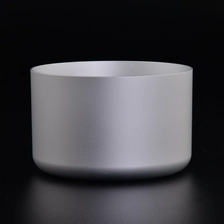 China Wholesale 350ml Tinplate Wax Container Silver Metal candle jar manufacturer