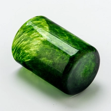 China Wholesale Handmade green Glass candle jars for candle making manufacturer