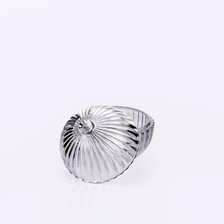 China 100ml ball-shaped stripe glass candle jar with lid manufacturer
