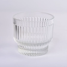 China 390ml Clear glass candle jar for candle making with home decor manufacturer