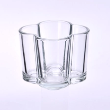 China Best Price Flower Shape Candle Holders Glass Jar Scented Aromatic Home Fragrance Christmas Candles manufacturer